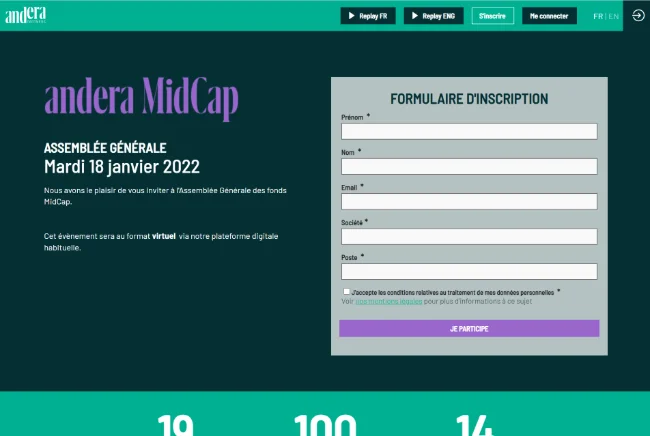 Assemblée Générale Andera MidCap