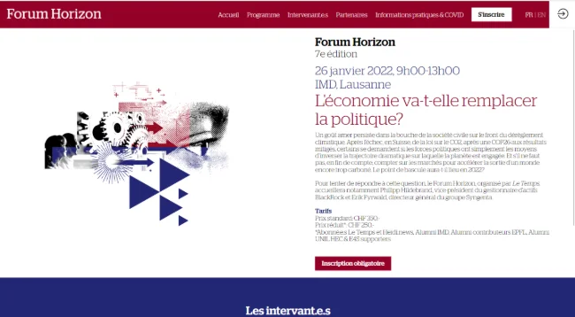 Forum Horizon - 26 janvier 2022