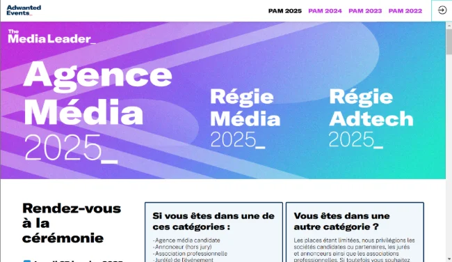 Le prix Agence Media de l'année